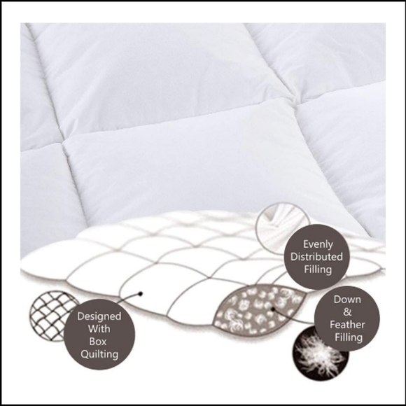 Goose Down Comforter-All Season Quilted - Picture 2 of 8